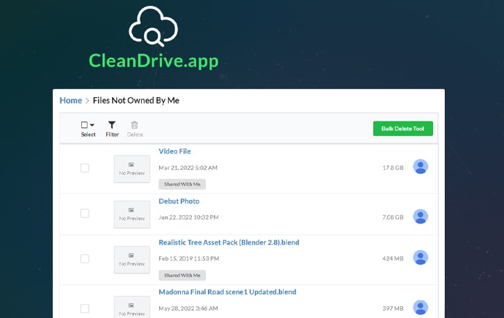 Clean Drive App Files Not Owned