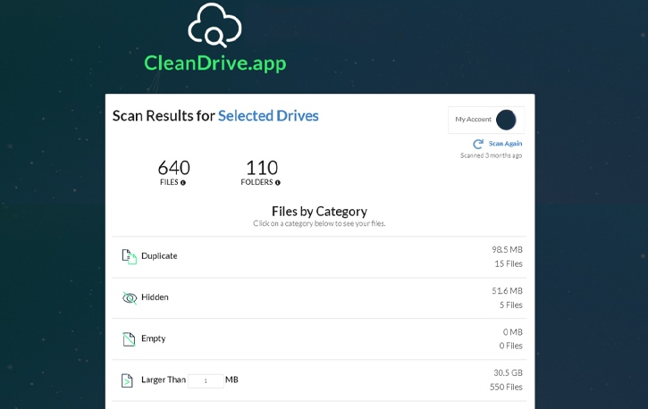 Clean Drive App