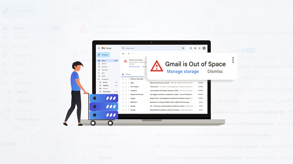 Quota Exceeded: How to Fix The “Gmail is Out of Space” Issue