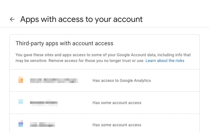 Apps With Account Access