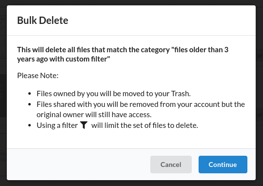 Bulk delete your old files in Google Drive