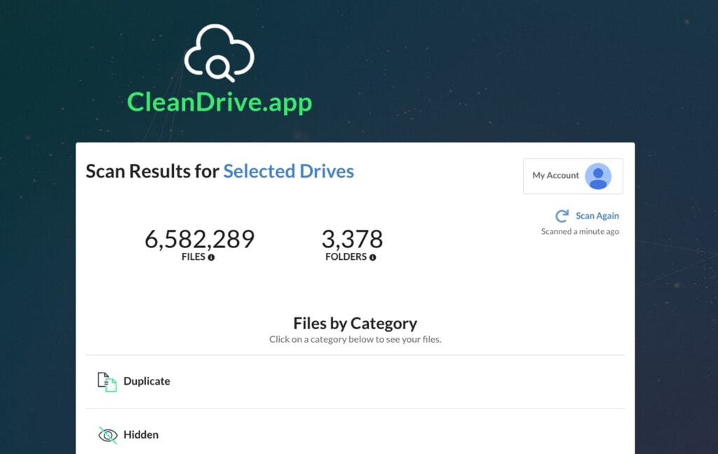 Clean Drive File Count